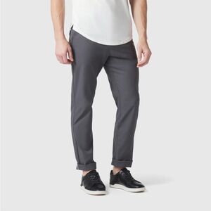 Men's Gray Slim Fit Pants